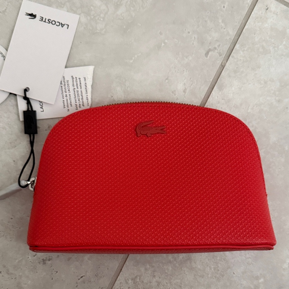 Lacoste Vibrant Red Cosmetic Case